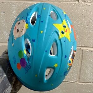 Kids Blue Helmet with Fun Characters